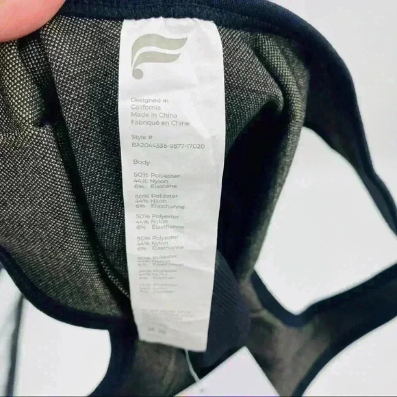 Fabletics Kamila Seamless Bra Women's XS Green Reptilia Black Stretch Athletic - Picture 7 of 9